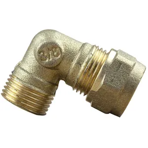 Coude bicone 3/8" (12/17) Mâle - Cuivre Ø12 - Arcanaute