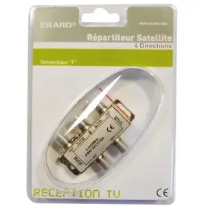 Comparateur de prix : ERARD CONNECT - Répartiteur TV/satellite intérieur 1 x 4 prise sat.