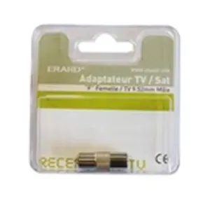 Comparateur de prix : Erard Connect 5742 Adaptateur fiche satellite femelle/TV mâle 9,52 mm