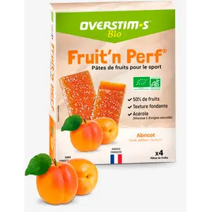 Overstims Pâtes de fruits bio abricot - 4x25g - OVERSTIM. S pas cher
