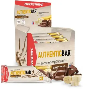Overstims Boîte De Barres énergétiques Authentic Banane Et Chocolat 50...Vendu parbikeinn