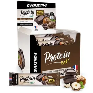 Barre proteinee overstims protein bar chocolat noisettes   40g