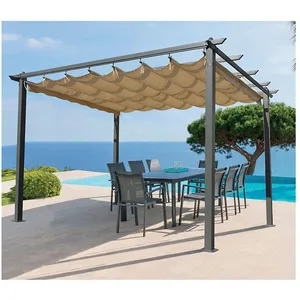 HOME MAISON Ozalide - Pergola 3 x 3 m 4 pieds avec toile oregonVendu parcdiscount