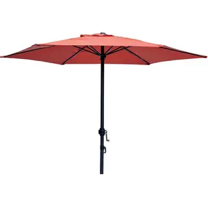 Parasol droit couleur terracotta 200 cm OZALIDE