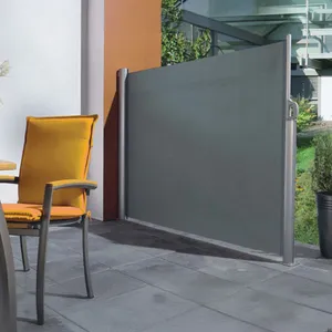 Imagin Paravent rétractable 3 mètres Gris pas cher