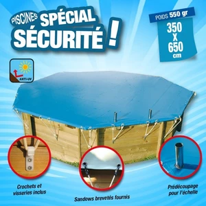 Comparateur de prix : Ubbink - Bâche hivernage piscine rectangulaire 350 x 650 cm
