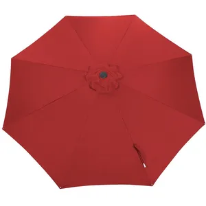 PROLOISIRS Toile Parasol Mat Droit 350/8 Polyester 200gr SD - Rouge pas cher