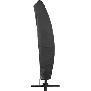 PROLOISIRS Housse parasol déporté polyester avec tuteur pour parasol déporté d 3, pas cher
