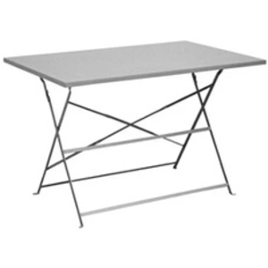 PROLOISIRS Guéridon Cuba rectangulaire - 110 x 70 cm - gris - GRAPHITE TU pas cher