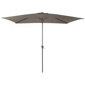 Parasol - PROLOISIRS - 2x3m - Mât droit - Aluminium - Taupe pas cher