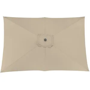 PROLOISIRS Toile Parasol Mat Droit 3x2 par 6 Polyester 250gr - Ecru pas cher
