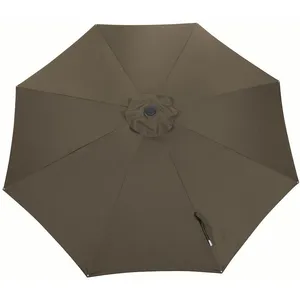 PROLOISIRS Toile Parasol Mat Droit 300 par 8 Polyester 200gr SD - Taupe pas cher