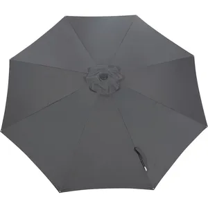 PROLOISIRS Toile Parasol Mat Droit 300 par 8 Polyester 200gr SD - Gris pas cher