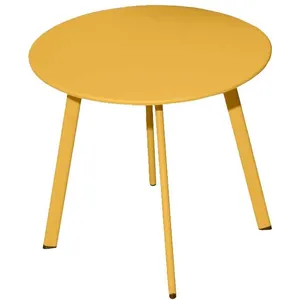 Table basse de jardin ronde en acier miel ProLoisirs Massai ø40 cm pas cher