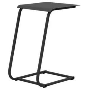 PROLOISIRS Table basse de jardin Violette II en acier 35 x 52 x 48 cm - graphite pas cher