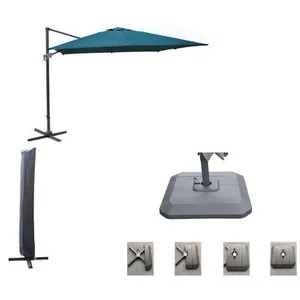 Comparateur de prix : PROLOISIRS Set d'ombrage complet (1 parasol déporté NH 3x3 + 1 housse ...