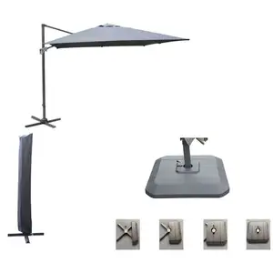 Comparateur de prix : PROLOISIRS Set d'ombrage complet (1 parasol déporté NH 3x3 + 1 housse ...