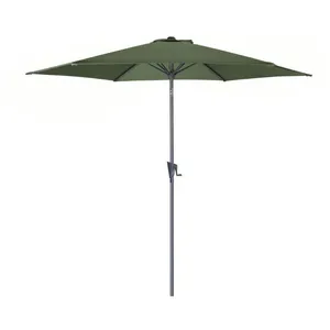 PROLOISIRS Parasol De Jardin Droit Inclinable Manivelle à 300 Cm En Aluminium Et... pas cher
