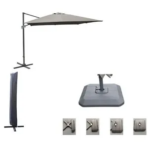Comparateur de prix : PROLOISIRS Set d'ombrage complet (1 parasol déporté NH 3x3 + 1 housse ...
