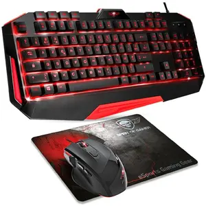 Comparateur de prix : Spirit of Gamer Pro MK3 clavier Souris incluse Jouer USB AZERTY Noir