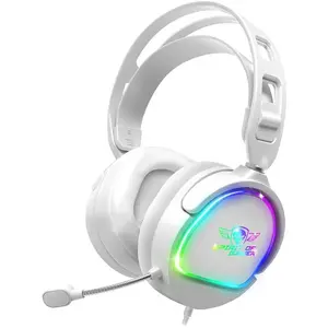 Casque circum-aural Pro H6 pour PC PS Xbox et Nintendo Switch Blanc