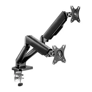 Support Double Ecran PC Standards ou Incurvés Ergomount Dual pas cher
