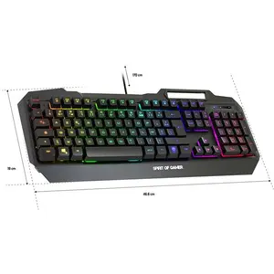 Comparateur de prix : Spirit of Gamer ELITE-K40 clavier Jouer USB AZERTY Français Noir