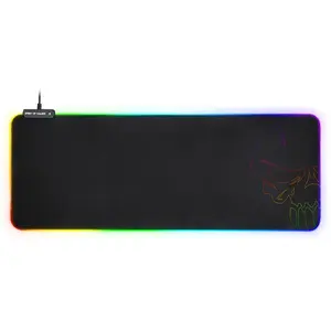 Comparateur de prix : Spirit of Gamer Darkskull Tapis de souris de jeu Noir, Multicolore