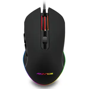 Advance Souris gamer rgb gta210 - rétro éclairée - 2400 dpi - 6 boutons pas cher