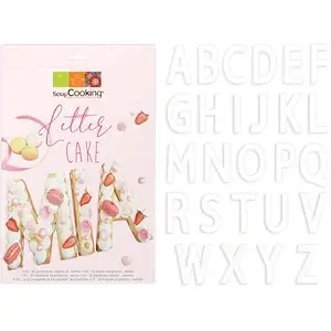 Comparateur de prix : Kit Letter cake - 26 lettres Scrapcooking
