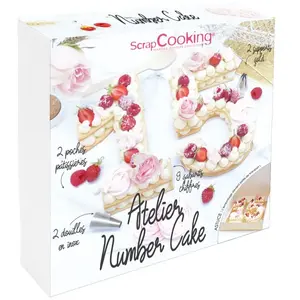 Comparateur de prix : Kit Number Cake Scrapcooking - 15 pcs