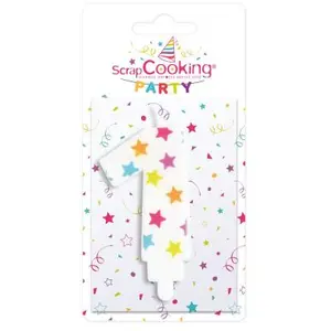 Comparateur de prix : Scrapcooking 0381 Numéro 1 Bougie Paraffine Multicolore 15,5 x 8 x 1 cm