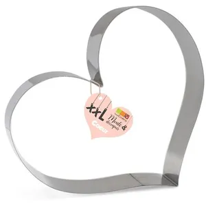 Découpoir - ScrapCooking - XXL Coeur - Inox - Argenté - Compatible congélateur pas cher