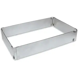 Comparateur de prix : Cadre à pâtisserie SCRAPCOOKING extensible rectangle 27/52 cm  inox TU