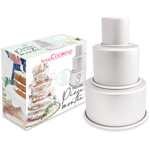 Comparateur de prix : Set de 3 moules pour pièce montée ScrapCooking®