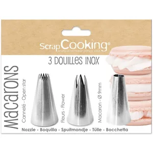 Comparateur de prix : SCRAPCOOKING Générique Kit 3 douilles à pâtisserie design - macarons