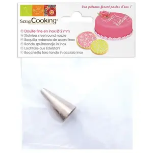 Comparateur de prix : ScrapCooking - Douille pâtissière fine en inox