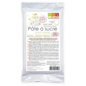 Pâte à Sucre Arôme Vanille 250 G Blanche - ScrapcookingVendu parfnac