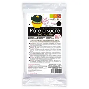 ScrapCooking SCRAPCOOOKING - Pâte à sucre - noir 250 g pas cher