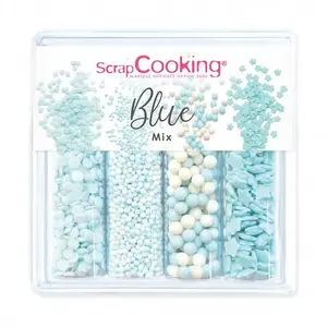 Comparateur de prix : Mix de décors sucrés Bleus 64 g Scrapcooking