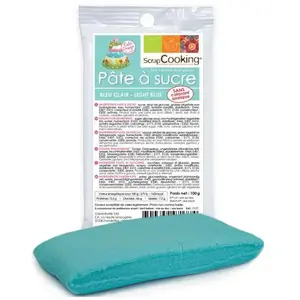 Comparateur de prix : SCRAPCOOKING Pâte à sucre bleu clair (vanille) - qualité pro...