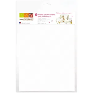 Comparateur de prix : SCRAP COOKING 6 Feuilles Azymes Blanches Spécial Nougat - 60 g (Lot de 3)