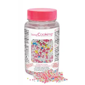 SCRAP COOKING Pot de décors sucrés minibilles "multicolores" 80g