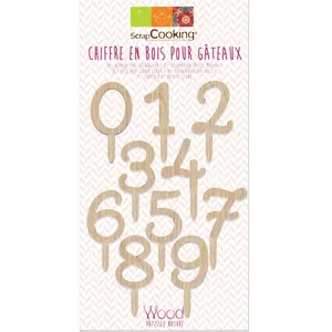 Comparateur de prix : Scrapcooking Décoration Gâteau Scrapcooking Bois 0 A 9