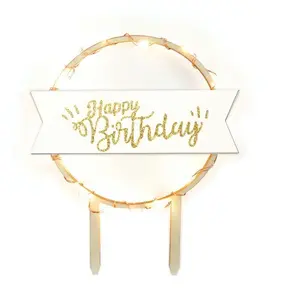 Comparateur de prix : ScrapCooking Cake Topper LED - Happy Birthday