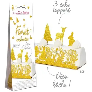 Comparateur de prix : Kit de décoration pour bûche Forêt enchantée Scrapcooking