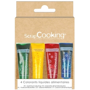 Scrapcooking Ensemble 4 colorants alimentaires pas cher
