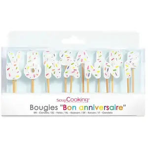 Comparateur de prix : ScrapCooking® Bougies Bon anniversaire Scrapcooking