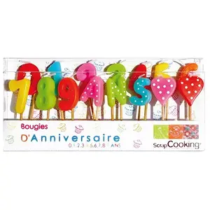 Comparateur de prix : ScrapCooking® Set complet 15 bougies d'anniversaire Scrapcooking
