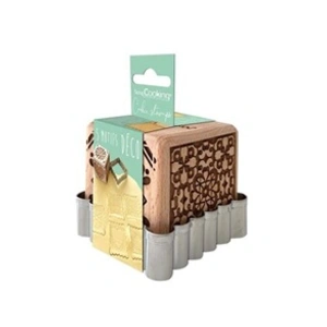 Comparateur de prix : SCRAP COOKING Tampons pour biscuits - Non spécifié - 5 motifs - Découpoir en inox - Bois de hêtre - Mixte